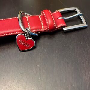 Red Coach Dog Collar! Brand New!